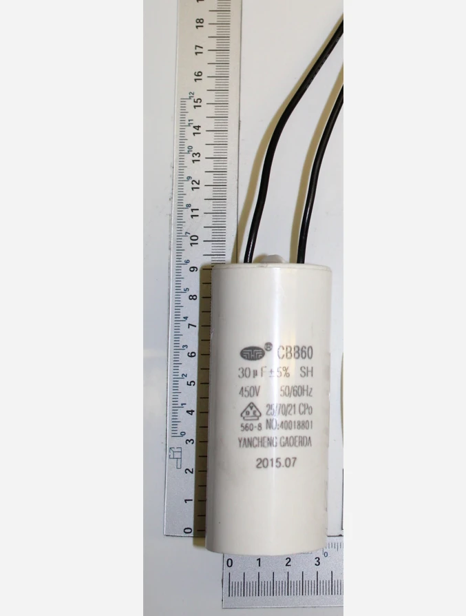 SCHEPPACH - Condensateur 30 µF / 450V Pour Scie à Bûches Scheppach, Woodster, Kity 3 SCHEPPACH - Condensateur 30 µF / 450V Pour Scie à Bûches Scheppach, Woodster, Kity